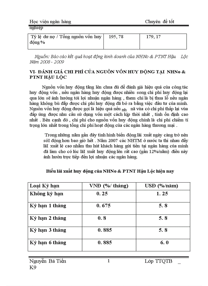 image for page Báo cáo thực tập tốt nghiệp tại NHNo PTNT chi nhánh Hậu Lộc