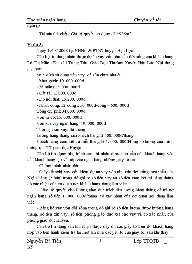 image for page Báo cáo thực tập tốt nghiệp tại NHNo PTNT chi nhánh Hậu Lộc