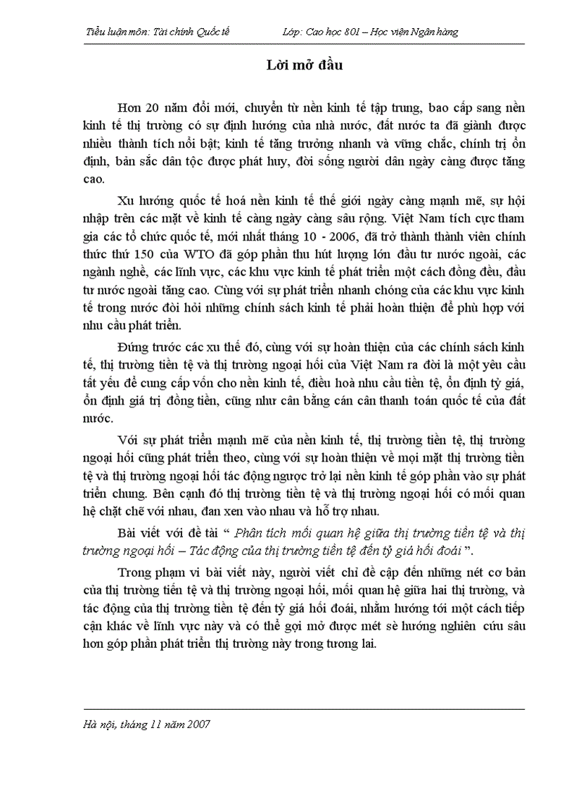 image for page Phân tích mối quan hệ giữa thị trường tiền tệ và thị trường ngoại hối Tác động của thị trường tiền tệ đến tỷ giá hối đoái