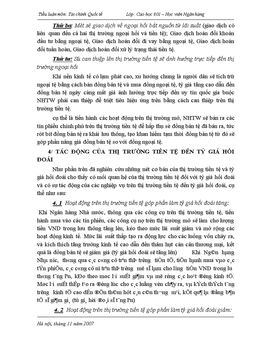 image for page Phân tích mối quan hệ giữa thị trường tiền tệ và thị trường ngoại hối Tác động của thị trường tiền tệ đến tỷ giá hối đoái