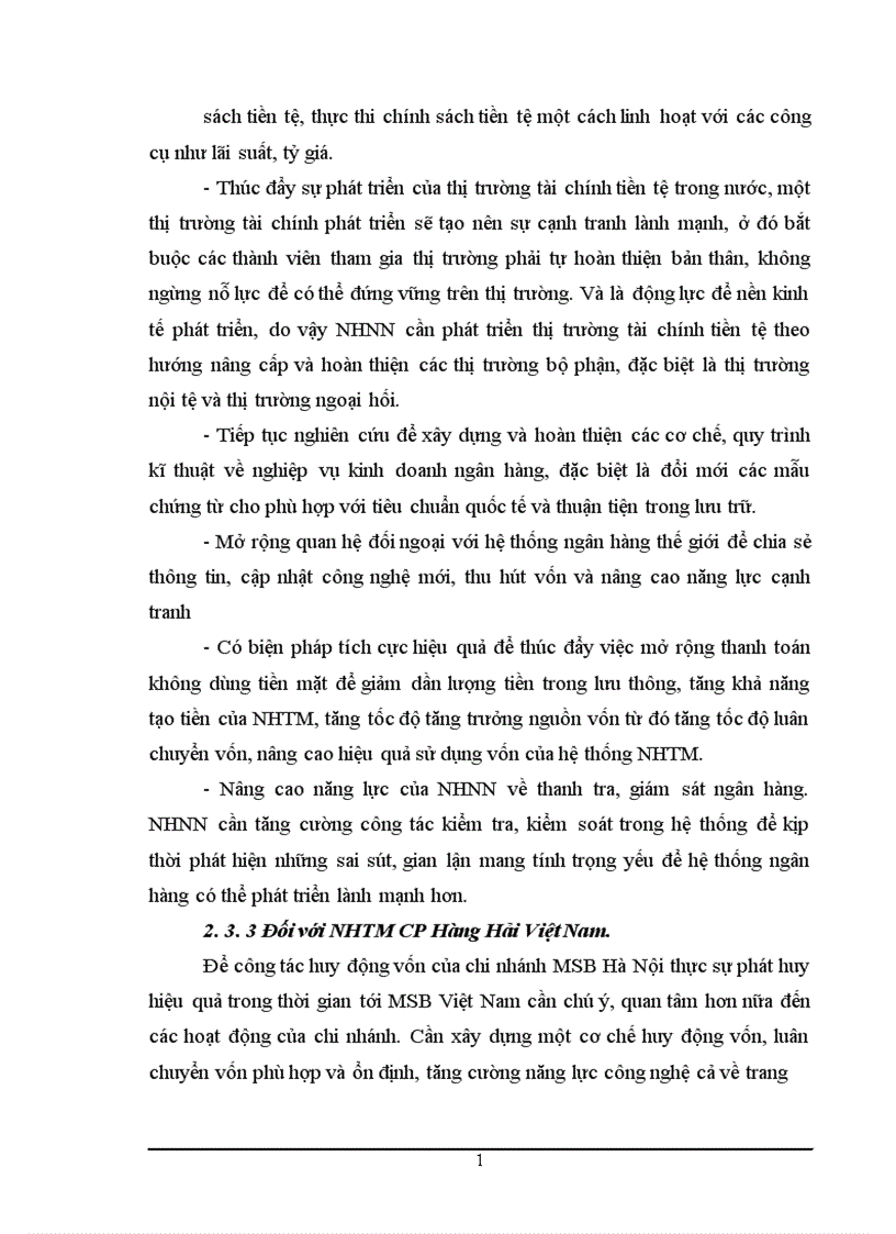 image for page Thực trạng và giải pháp tăng cường công tác huy động vốn tại Ngân hàng thương mại cổ phần Hàng Hải chi nhánh Hà Nội 1