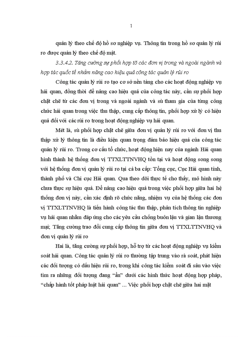 image for page Quản lý rủi ro nhằm nâng cao hiệu quả công tác trong tiến trình hiện đại hóa Hải quan Việt Nam