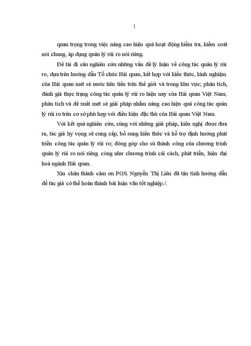 image for page Quản lý rủi ro nhằm nâng cao hiệu quả công tác trong tiến trình hiện đại hóa Hải quan Việt Nam