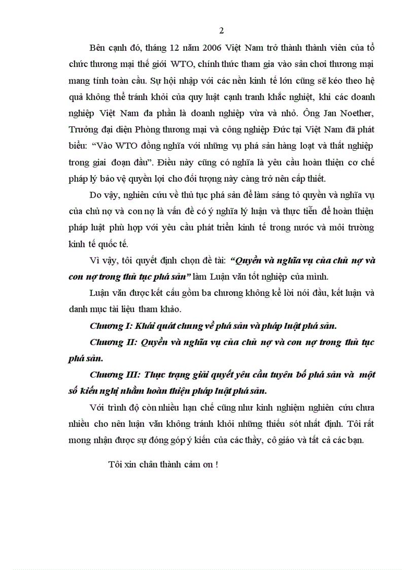 image for page Quyền và nghĩa vụ của chủ nợ và con nợ trong thủ tục phá sản 1