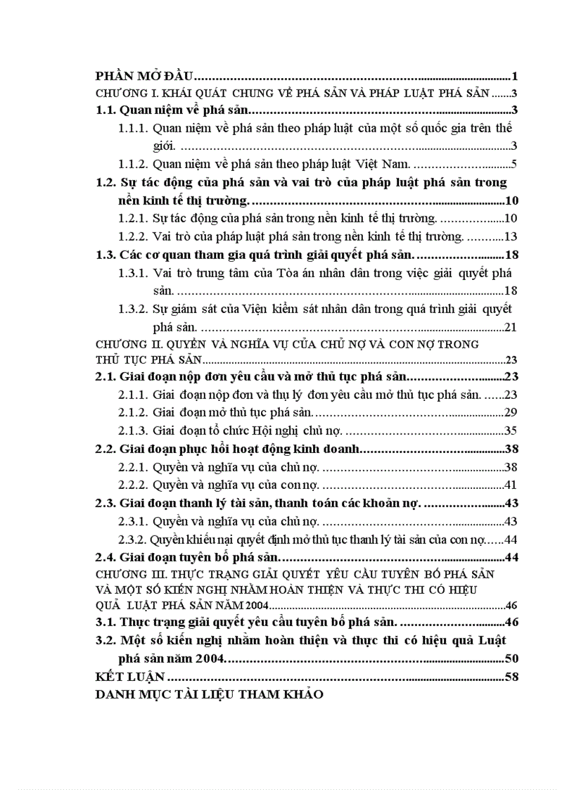 image for page Quyền và nghĩa vụ của chủ nợ và con nợ trong thủ tục phá sản 1