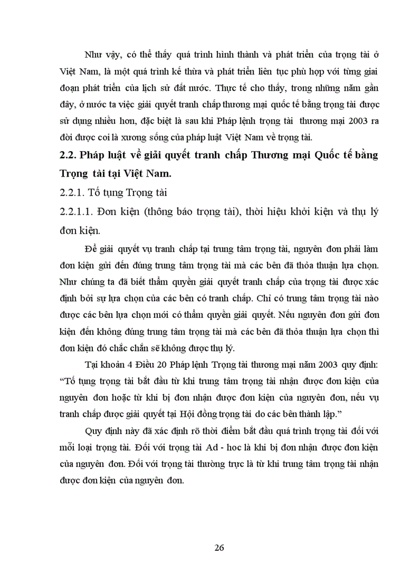 image for page Giải quyết tranh chấp thương mại quốc tế bằng trọng tài tại Việt Nam