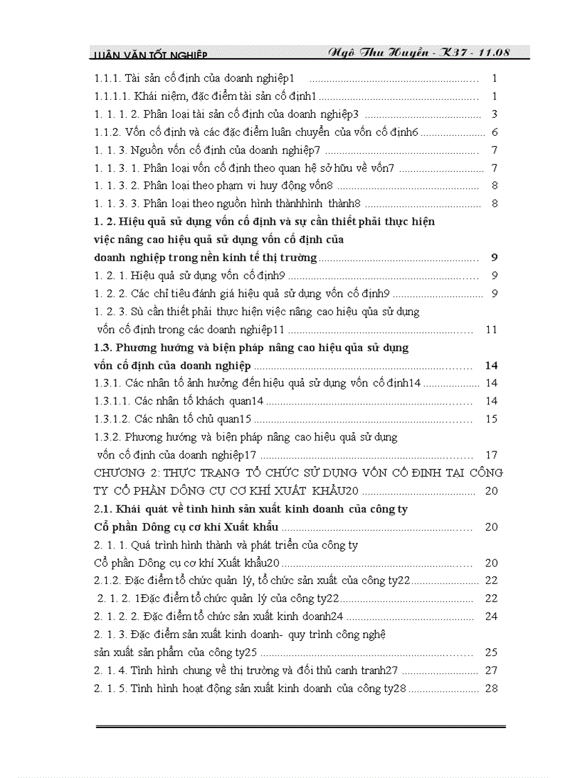image for page Vốn cố định và các biện pháp nâng cao hiệu quả sử dụng vốn cố định ở công ty Cổ phần dụng cụ cơ khí xuất khẩu 1