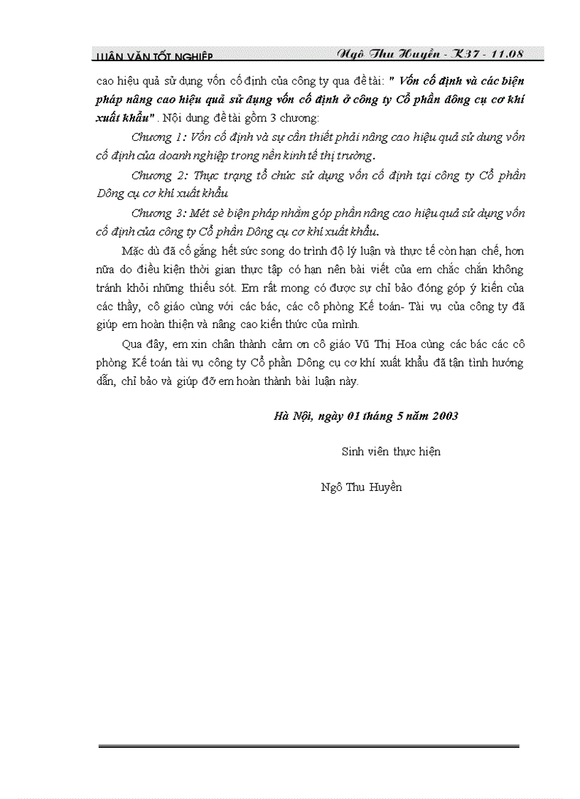 image for page Vốn cố định và các biện pháp nâng cao hiệu quả sử dụng vốn cố định ở công ty Cổ phần dụng cụ cơ khí xuất khẩu 1