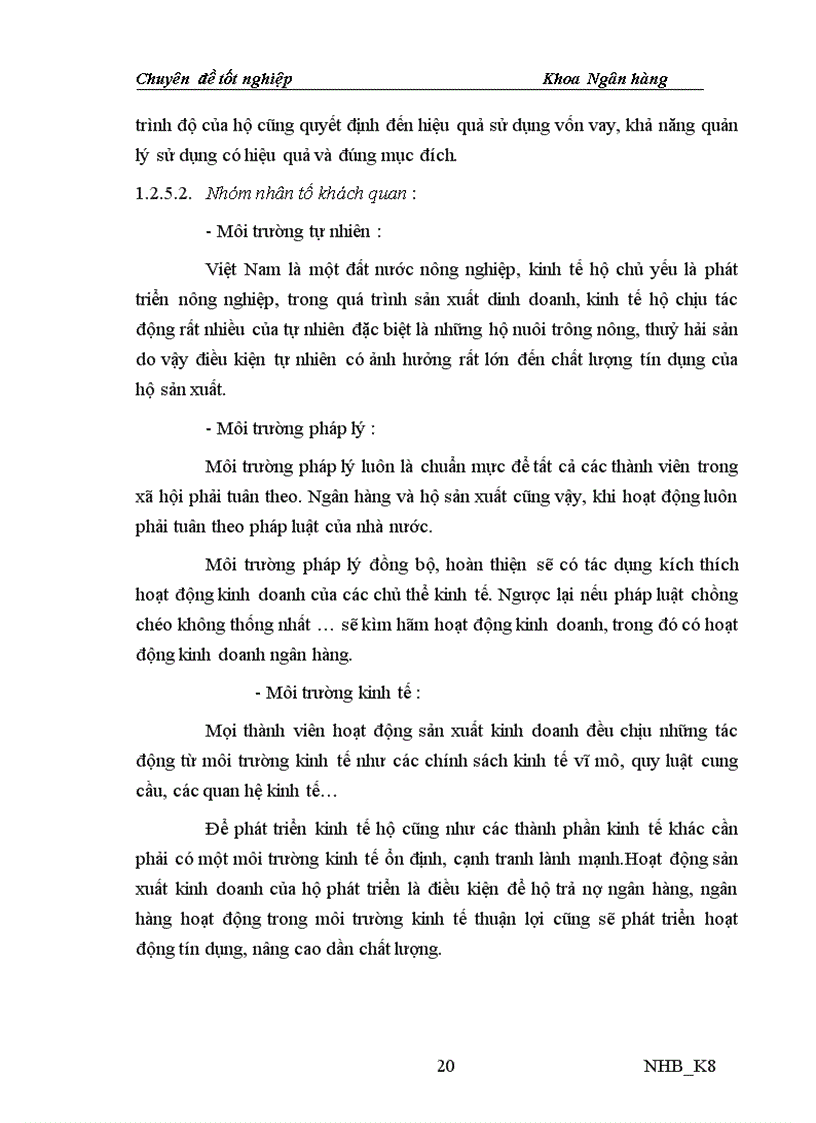 image for page Nâng cao chất lượng tín dụng đối với hộ sản xuất tại NHNo PTNT Đông Bình tỉnh Nam Định 1