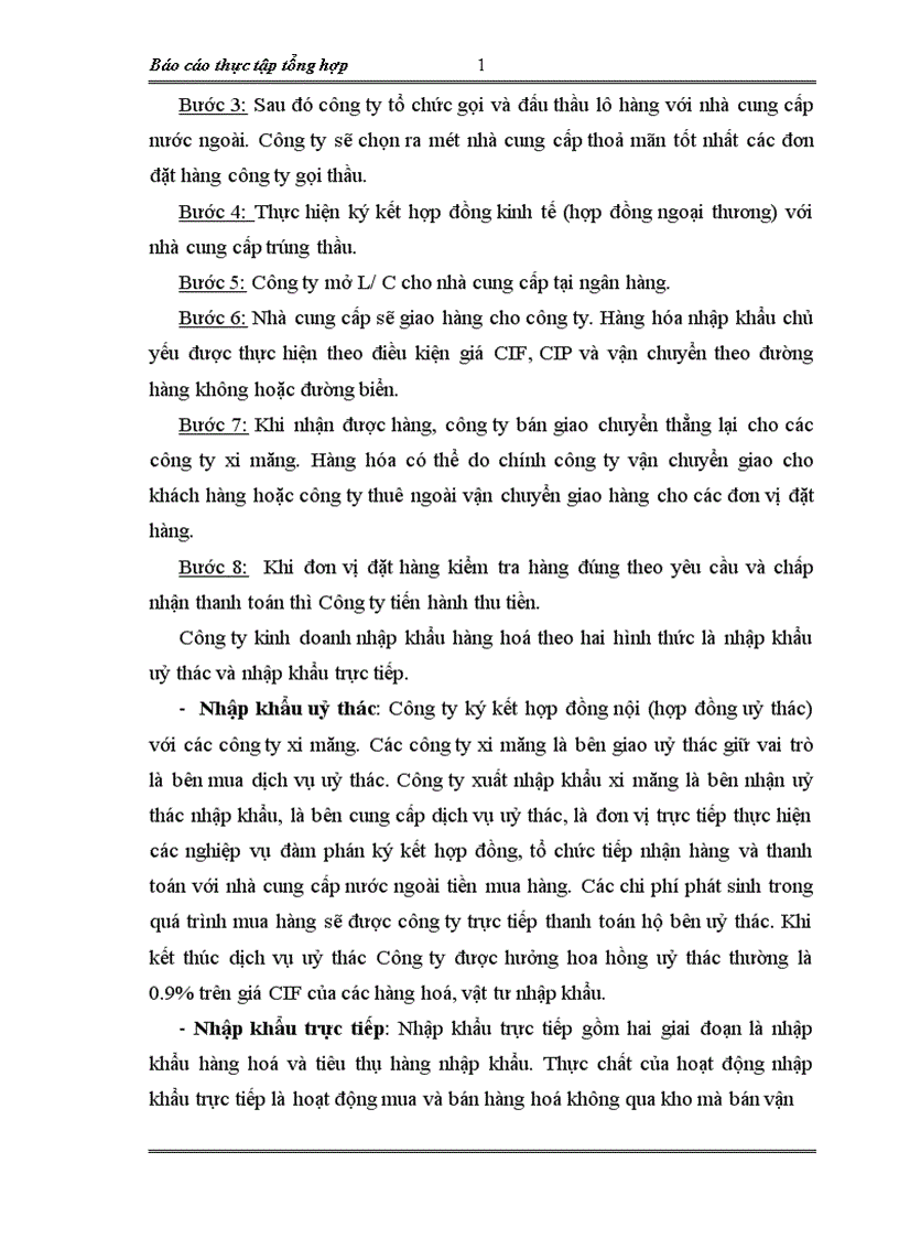 image for page báo cáo thực tập tổng hợp tại công ty xuất nhập khẩu xi măng