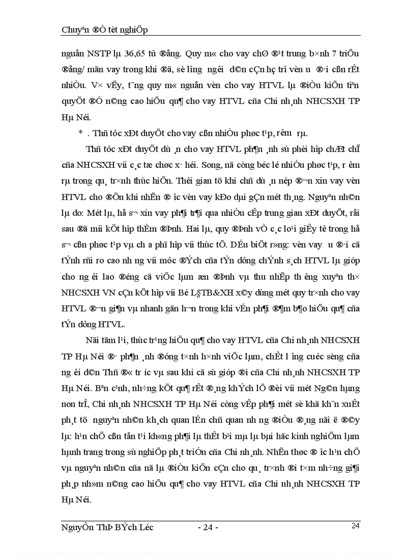 image for page Giải pháp nâng cao hiệu quả cho vay hỗ trợ việc làm của Chi nhánh Ngân hàng chính sách xã hội Thành Phố Hà Nội