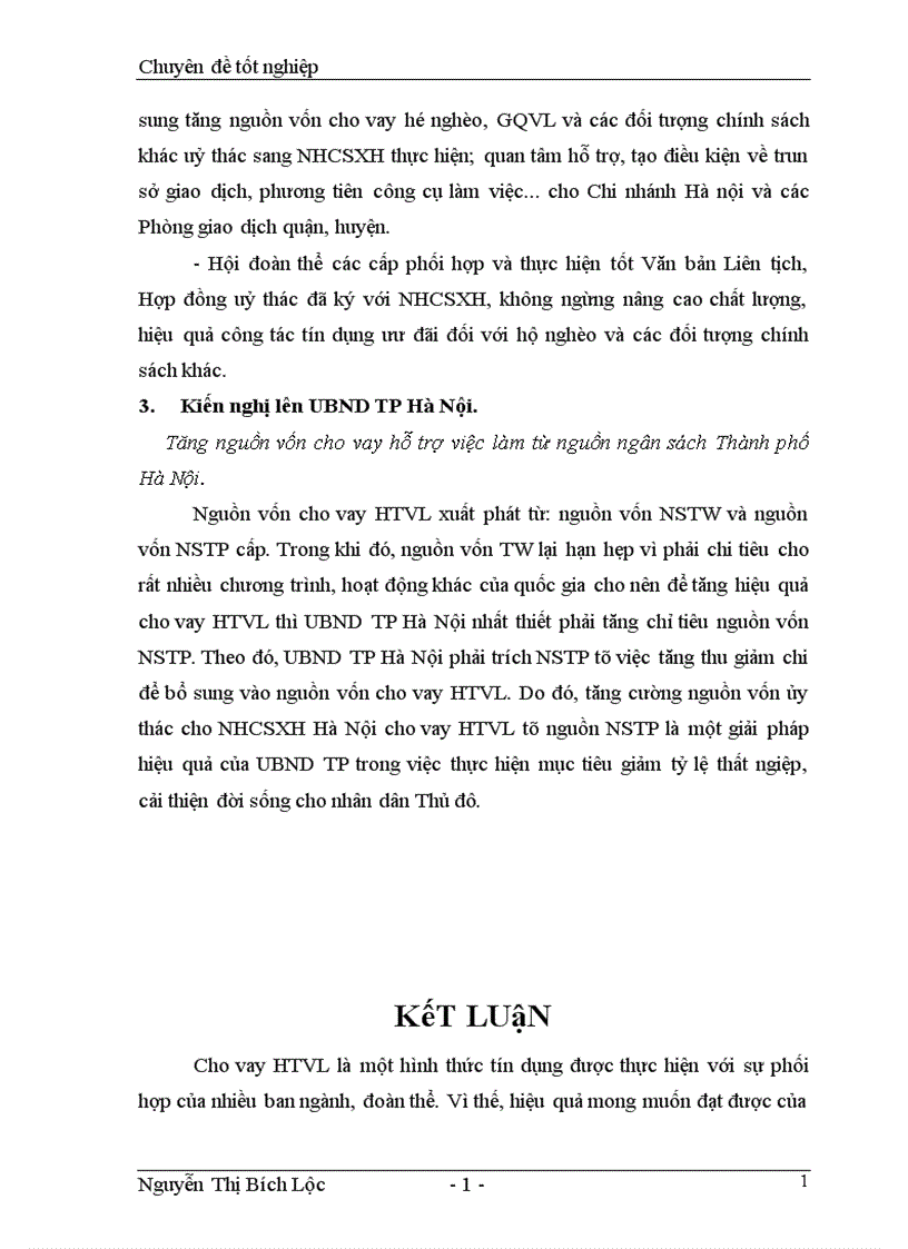 image for page Giải pháp nâng cao hiệu quả cho vay hỗ trợ việc làm của Chi nhánh Ngân hàng chính sách xã hội Thành Phố Hà Nội