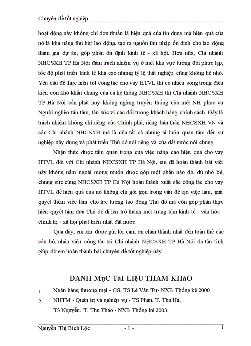 image for page Giải pháp nâng cao hiệu quả cho vay hỗ trợ việc làm của Chi nhánh Ngân hàng chính sách xã hội Thành Phố Hà Nội