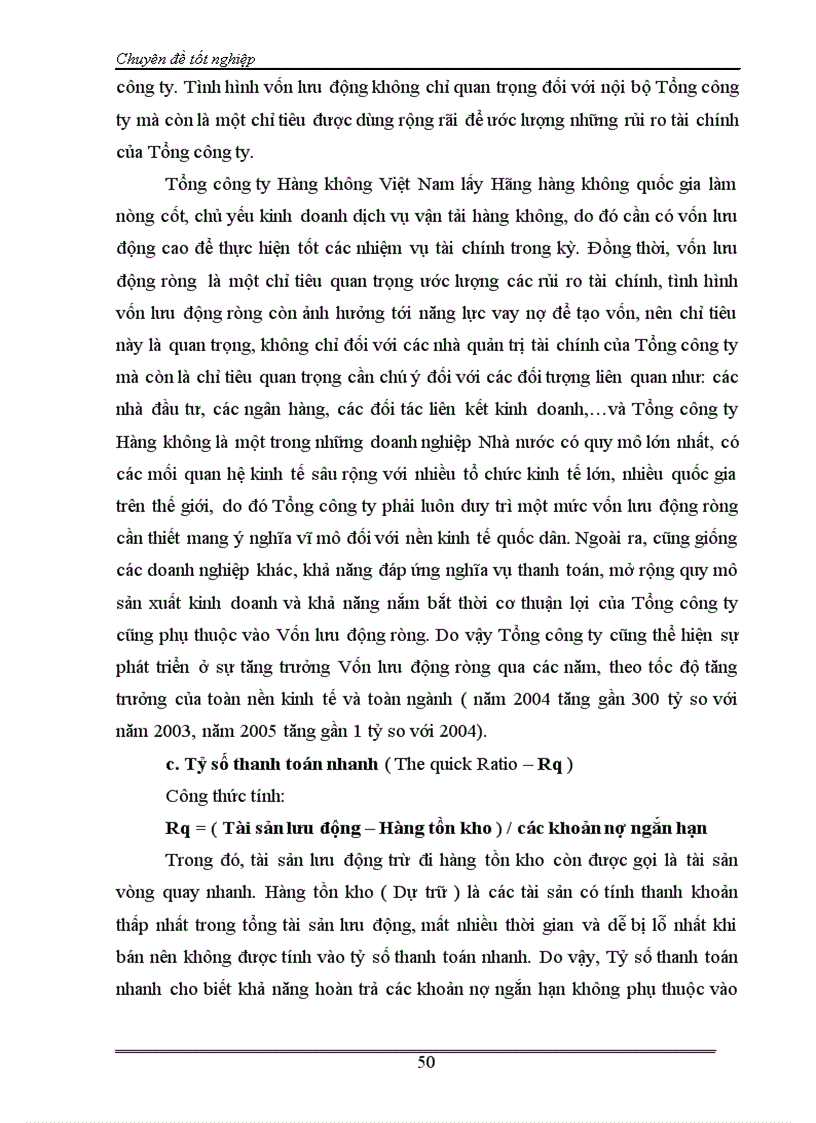 image for page Phân tích tài chính và nâng cao hiệu quả tài chính của Tổng công ty Hàng không Việt Nam