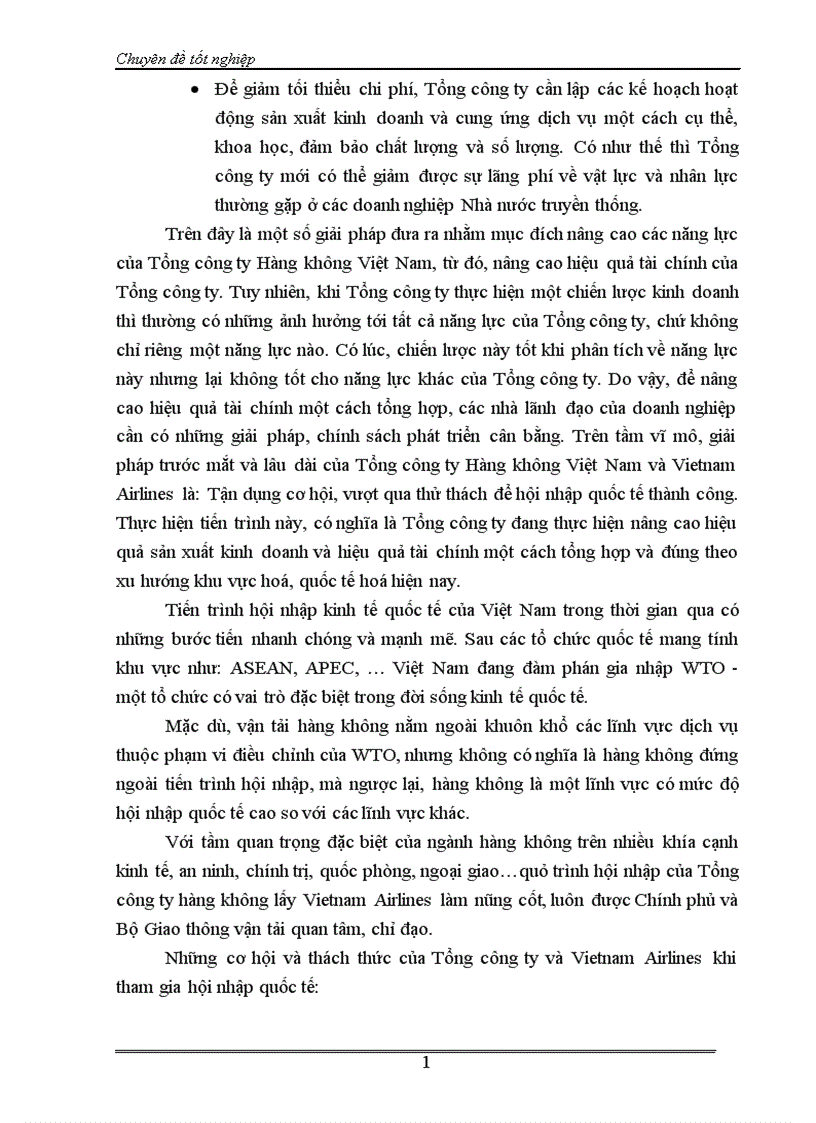 image for page Phân tích tài chính và nâng cao hiệu quả tài chính của Tổng công ty Hàng không Việt Nam