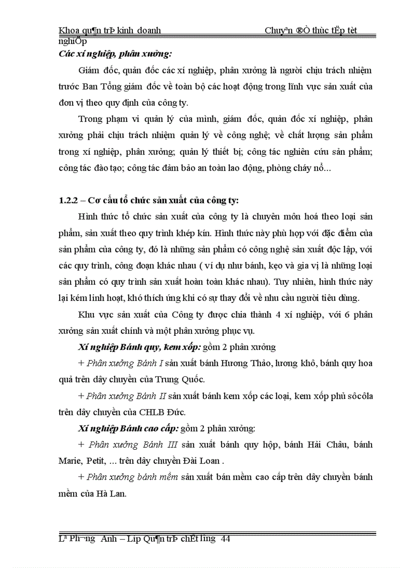 image for page Áp dụng công cụ thống kê nhằm kiểm soát và cải tiến chất lượng tại công ty CP bánh kẹo Hải Châu