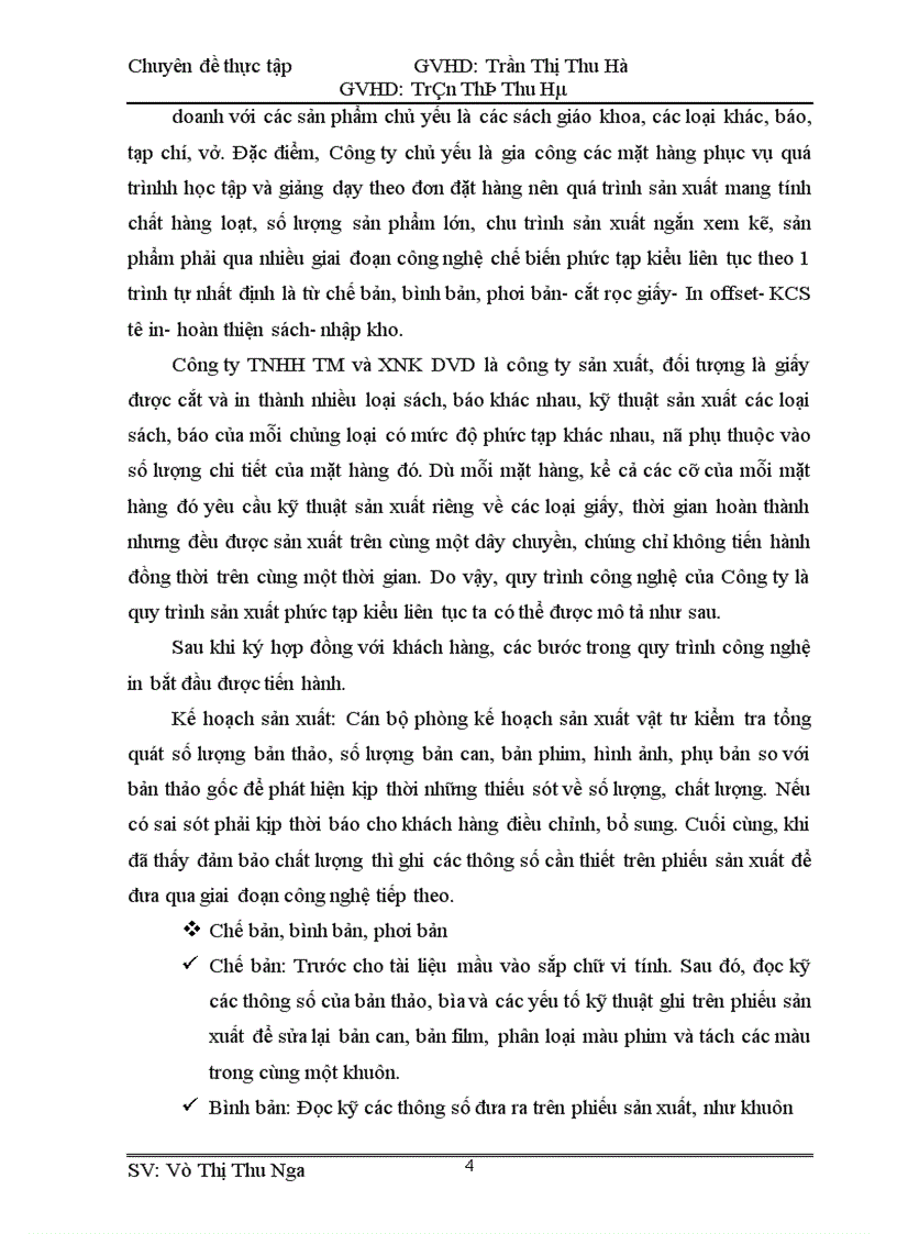 image for page Hoàn thiện công tác kế toán hạch toán chi phí sản xuất và tính giá thành sản phẩm tại Công ty TNHH TM và XNK DVD 1