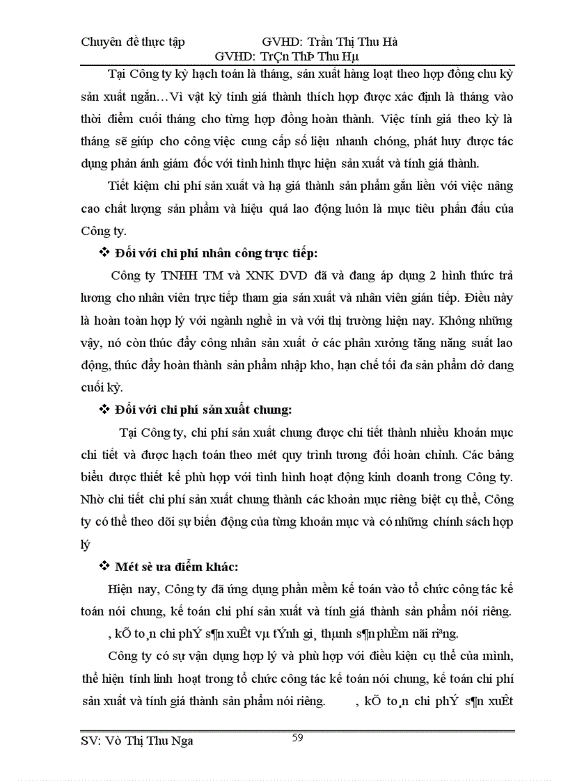 image for page Hoàn thiện công tác kế toán hạch toán chi phí sản xuất và tính giá thành sản phẩm tại Công ty TNHH TM và XNK DVD 1