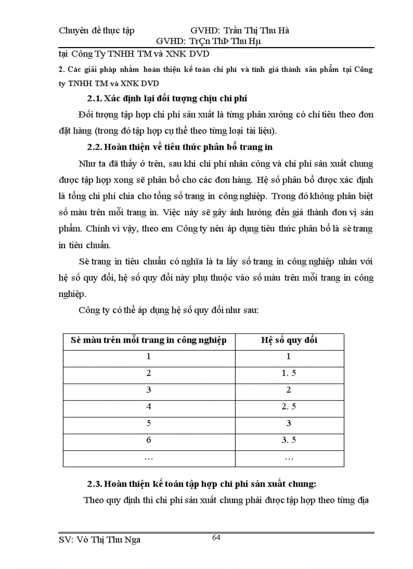 image for page Hoàn thiện công tác kế toán hạch toán chi phí sản xuất và tính giá thành sản phẩm tại Công ty TNHH TM và XNK DVD 1