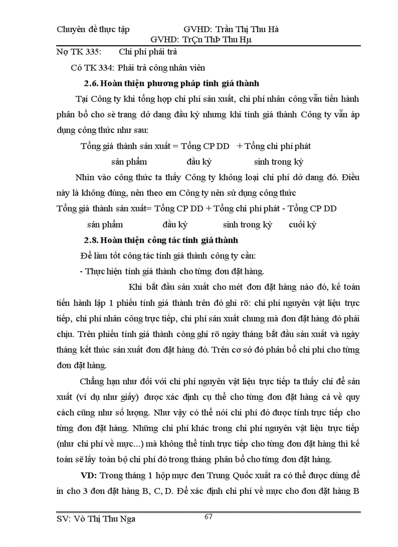 image for page Hoàn thiện công tác kế toán hạch toán chi phí sản xuất và tính giá thành sản phẩm tại Công ty TNHH TM và XNK DVD 1