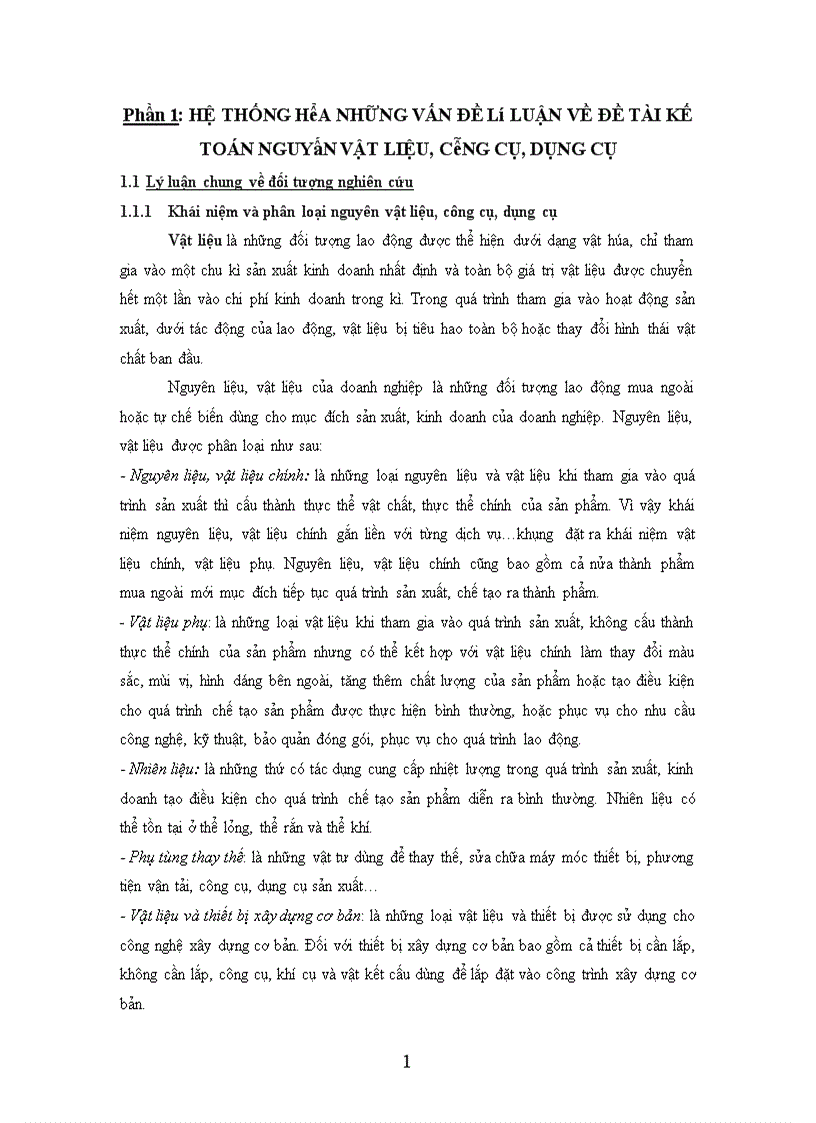 image for page Kế toán nguyên vật liệu công cụ dụng cụ trong doanh nghiệp sản xuất 1
