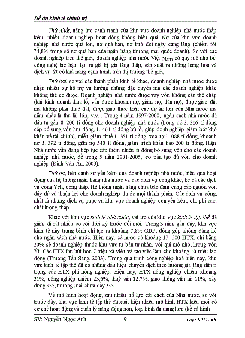 image for page Vị trí vai trò và xu hướng phát triển của các thành phần kinh tế ở Việt nam