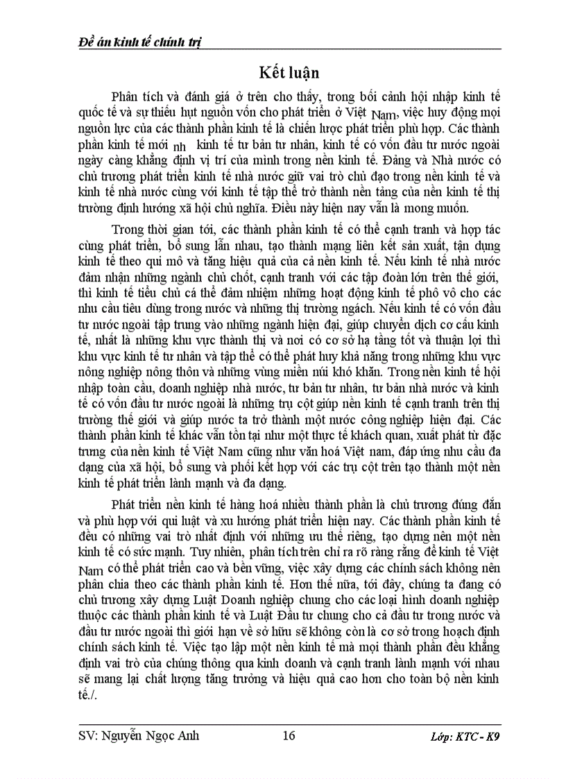 image for page Vị trí vai trò và xu hướng phát triển của các thành phần kinh tế ở Việt nam