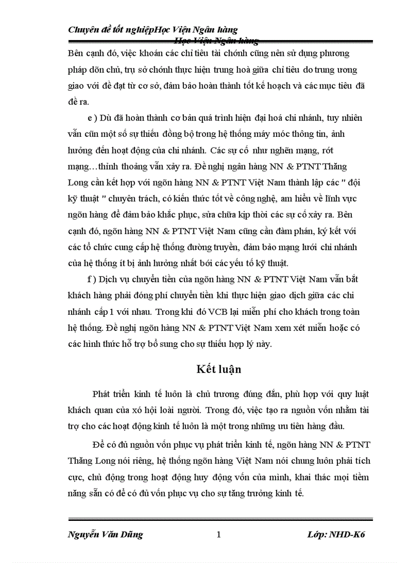 image for page Giải pháp mở rộng hoạt động huy động vốn tại Ngân hàng nN PTNT Thăng Long Hà Nội 2007