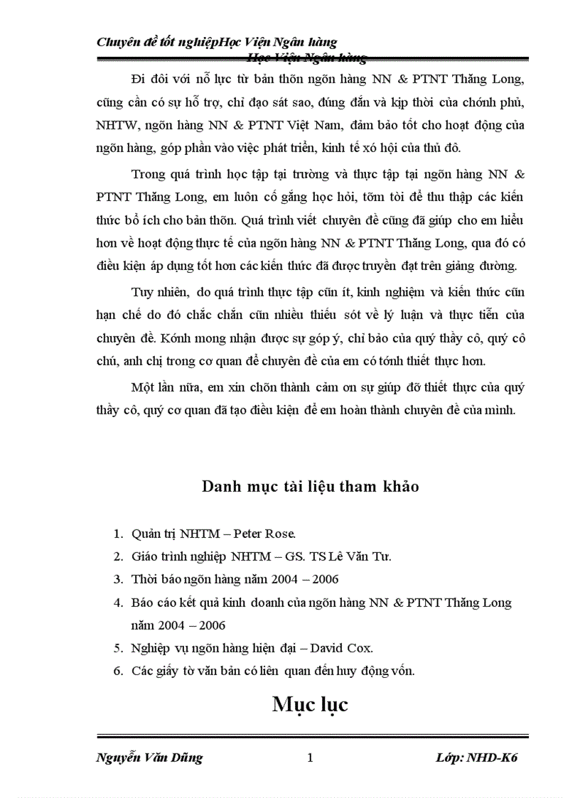 image for page Giải pháp mở rộng hoạt động huy động vốn tại Ngân hàng nN PTNT Thăng Long Hà Nội 2007