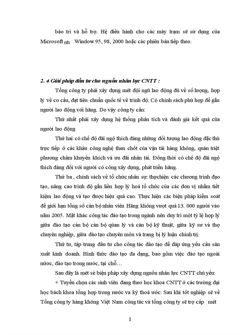 image for page Đầu tư phát triển vào vực công nghệ thông tin ở Tổng công ty hàng không Việt Nam Thực trạng và giải pháp 1
