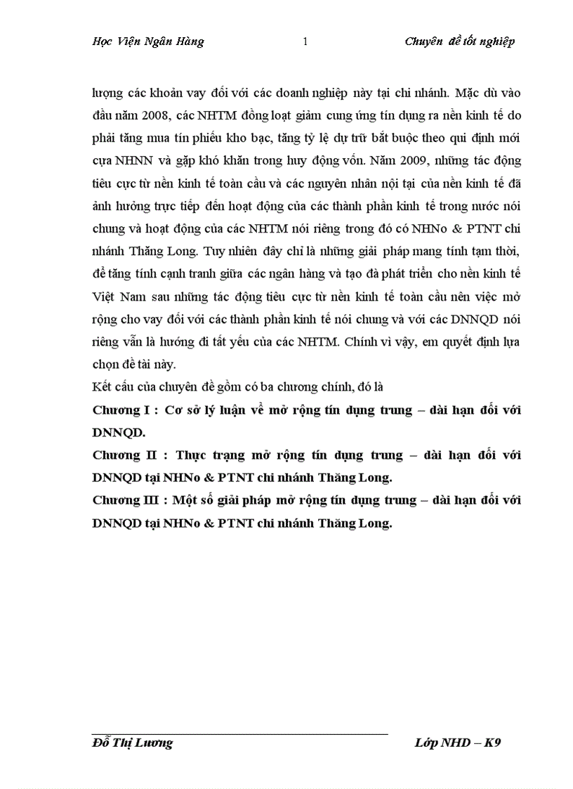 image for page Giải pháp mở rộng tín dụng trung dài hạn đối với doanh nghiệp ngoài quốc doanh tại Ngân hàng Nông nghiệp và Phát triển Nông thôn Chi nhánh Thăng Long