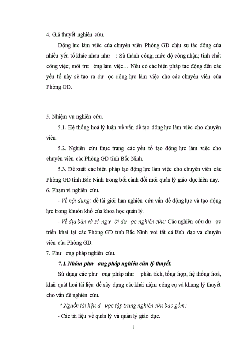 image for page Biện pháp tạo động lực làm việc cho chuyên viên các Phòng Giáo Dục tỉnh Bắc Ninh 1