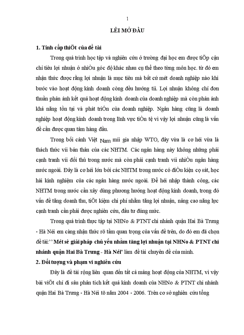 image for page Một số giải pháp chủ yếu nhằm tăng lợi nhuận tại NHNo PTNT chi nhánh quận Hai Bà Trưng Hà Nội