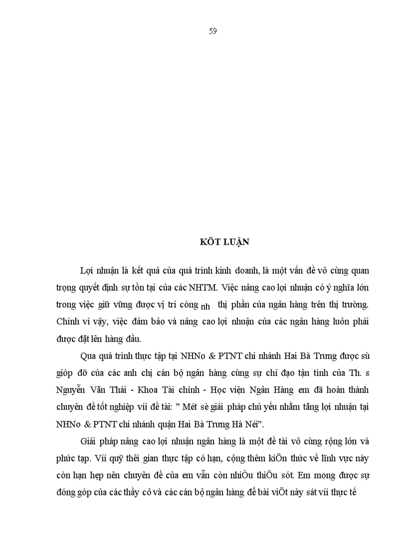 image for page Một số giải pháp chủ yếu nhằm tăng lợi nhuận tại NHNo PTNT chi nhánh quận Hai Bà Trưng Hà Nội