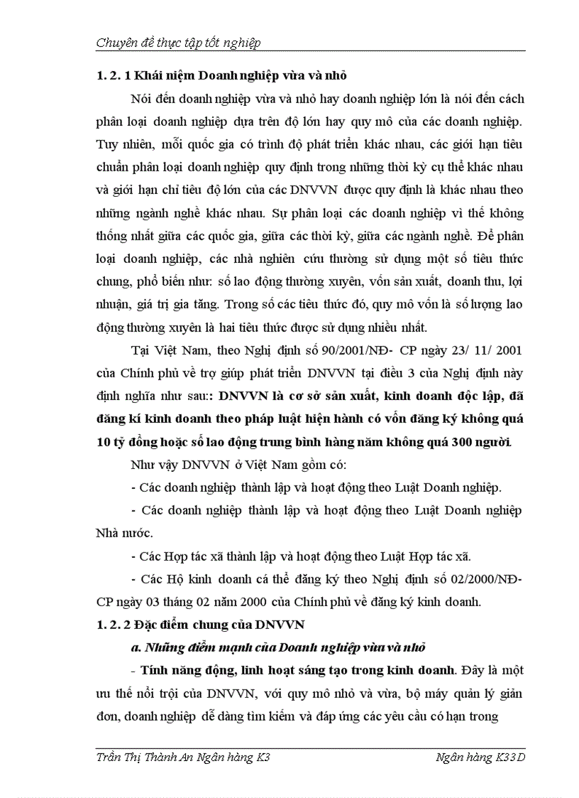 image for page Mở rộng tín dụng đối với Doanh nghiệp vừa và nhỏ tại Chi nhánh Ba Đình NH TMCP Đông Nam Á