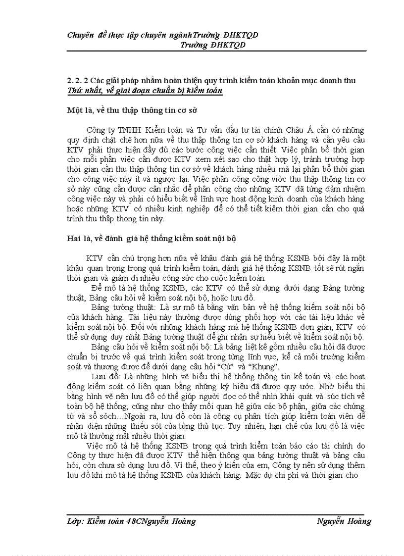 image for page Hoàn thiện quy trình kiểm toán khoản mục doanh thu trong kiểm toán báo cáo tài chính do công ty TNHH Kiểm toán và Tư vấn đầu tư tài chính Châu Á thực hiện