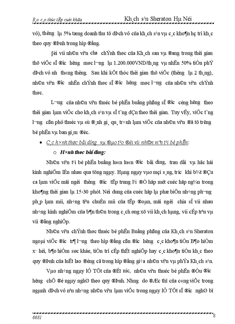 image for page Báo cáo thực tập tốt nghiệp tại Khách sạn Sheraton Hanoi