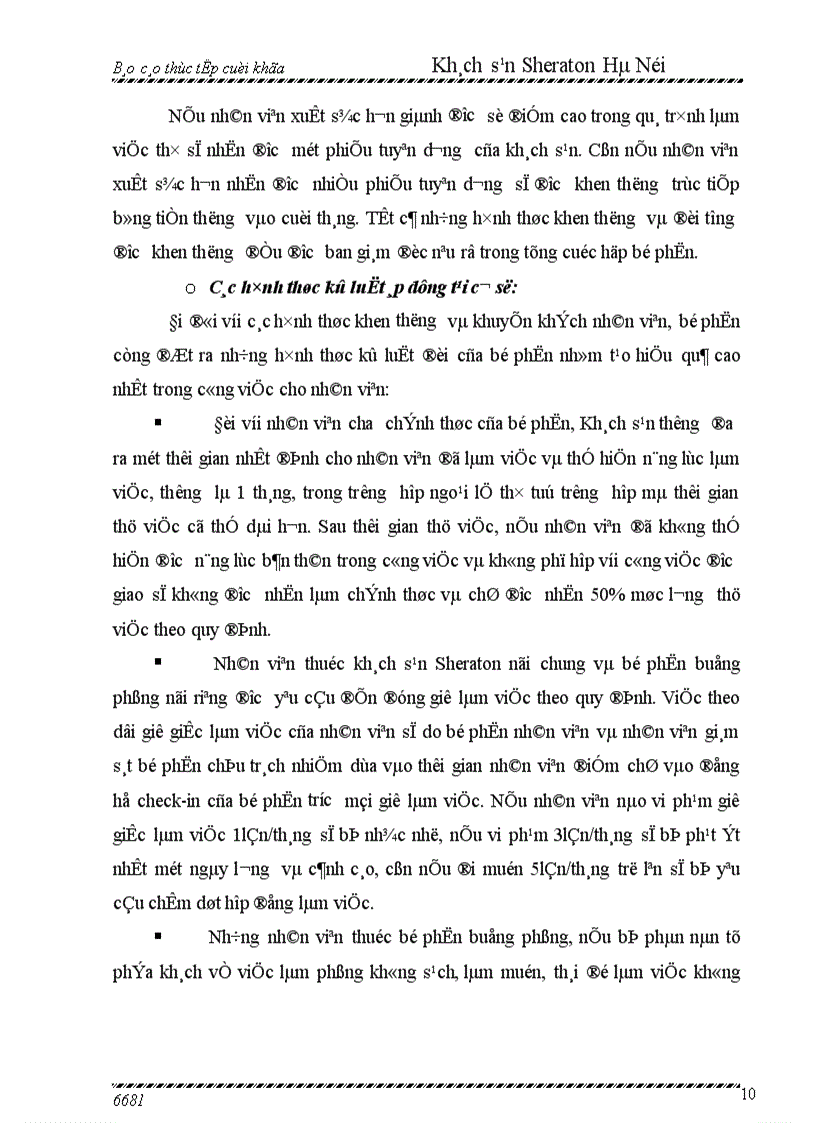 image for page Báo cáo thực tập tốt nghiệp tại Khách sạn Sheraton Hanoi