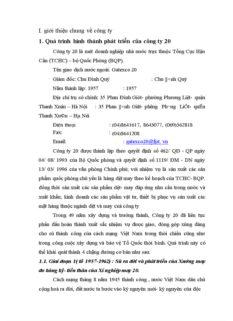 image for page Phương hướng phát triển của Công ty 20 trong thời gian tới