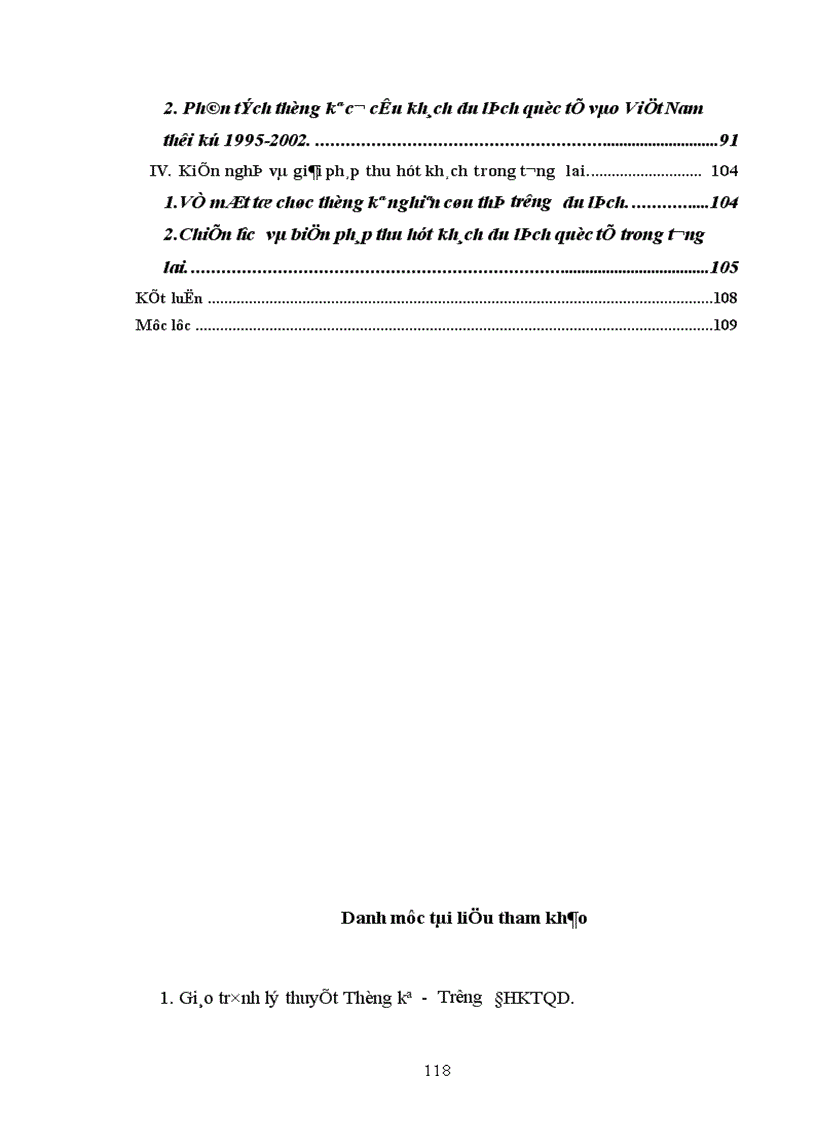 image for page Vận dụng phương pháp dãy số thời gian phân tích thống kê xu hướng biến động của khách du lịch quốc tế vào Việt Nam thời kỳ 1995 2002 và dự đoán kiến nghị cho thời kỳ 2003 2004 1