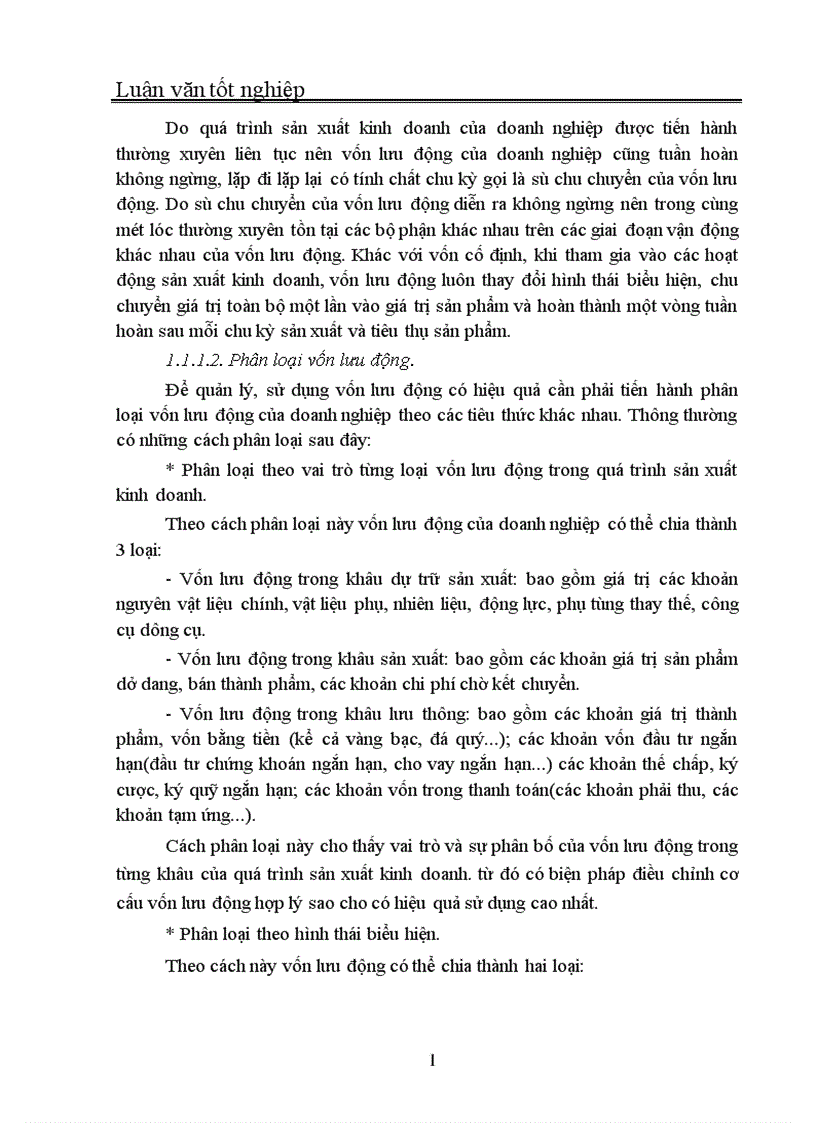 image for page Quản trị và nâng cao hiệu quả sử dụng vốn lưu động tại Công ty In Thương mại Dịch vụ Ngân hàng 1