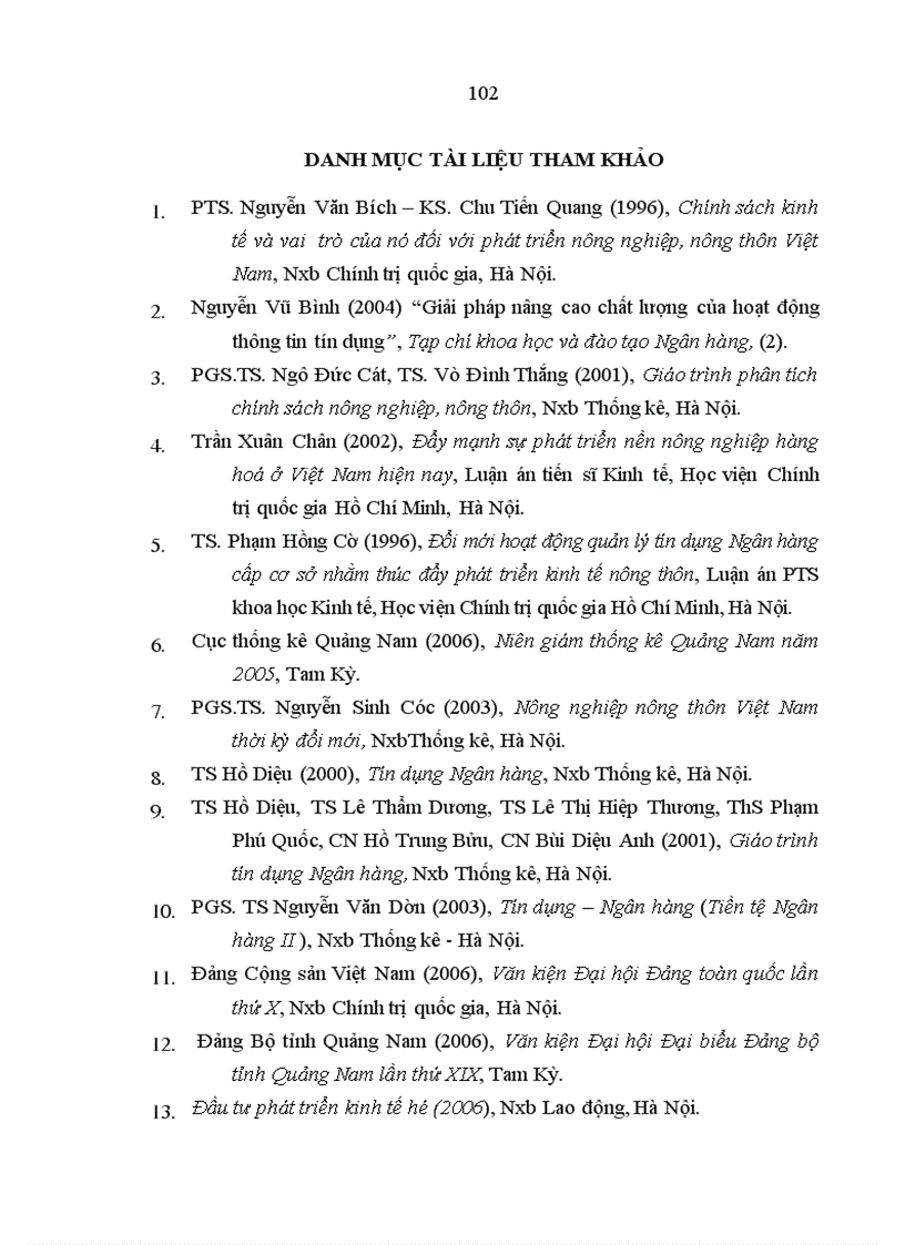 image for page Tín dụng của Ngân hàng Nông nghiệp và Phát triển Nông thôn đối với nông hộ ở tỉnh Quảng Nam