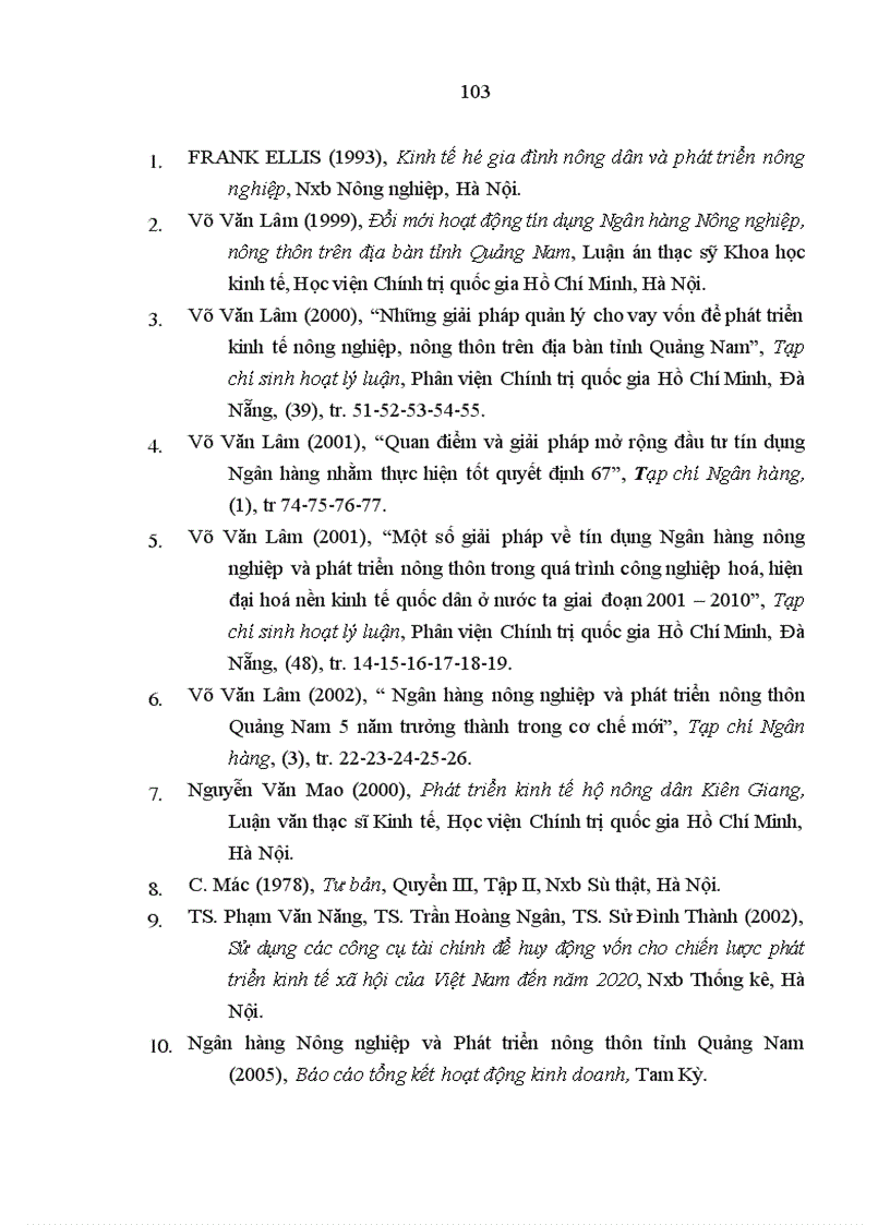 image for page Tín dụng của Ngân hàng Nông nghiệp và Phát triển Nông thôn đối với nông hộ ở tỉnh Quảng Nam