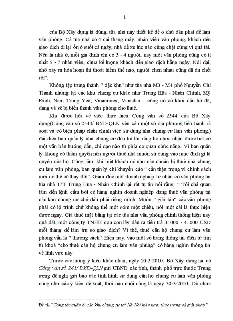 image for page Công tác quản lý các khu chung cư tại Hà Nội hiện nay thực trạng và giải pháp 1