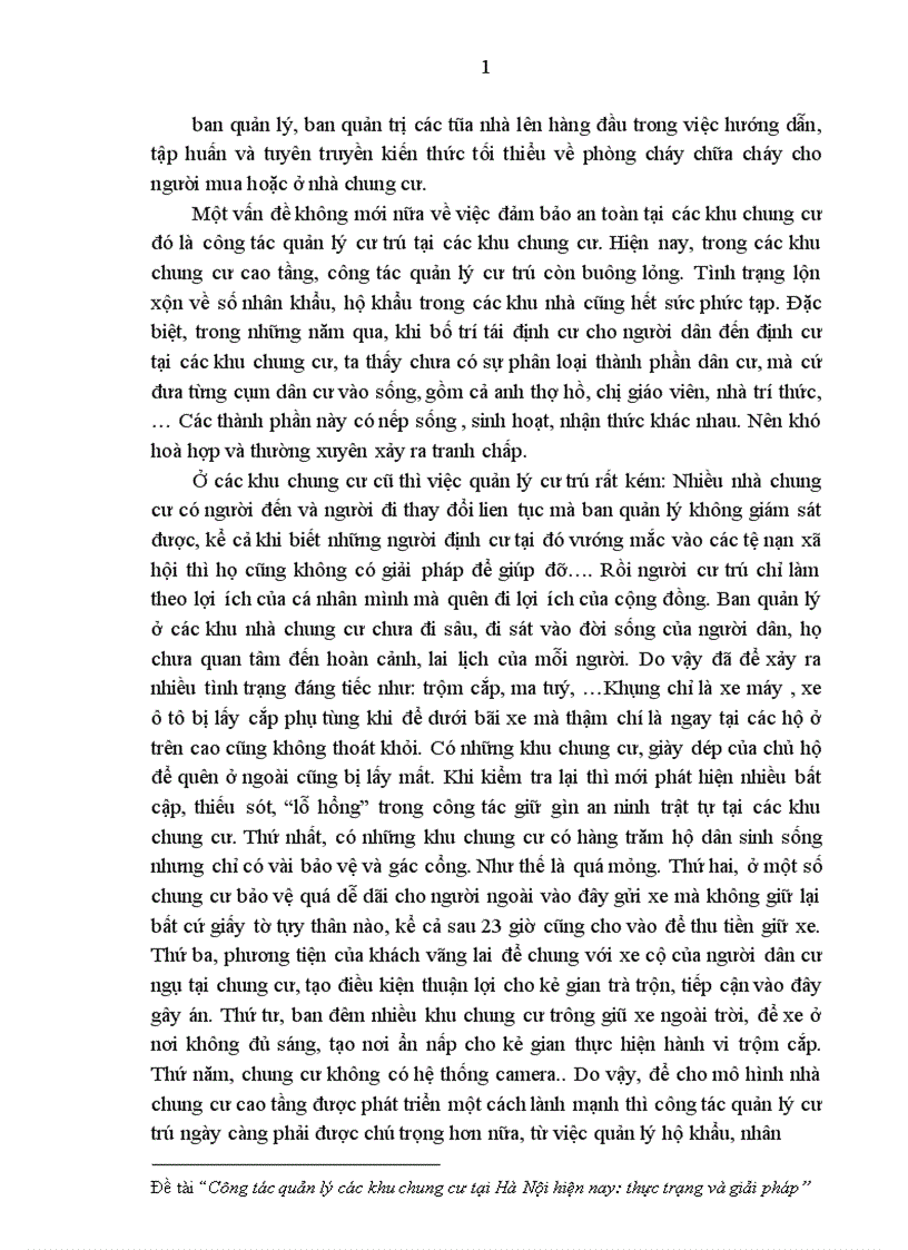 image for page Công tác quản lý các khu chung cư tại Hà Nội hiện nay thực trạng và giải pháp 1