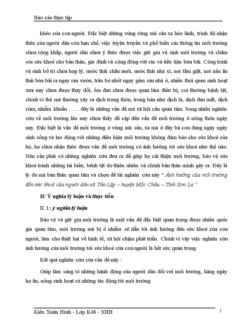 image for page Ảnh hưởng của môi trường đến sức khoẻ của người dân tân lập Qua khảo sát xă hội học tại xã Tân Lập huyện Mộc Châu Tỉnh Sơn La tháng 5 2007