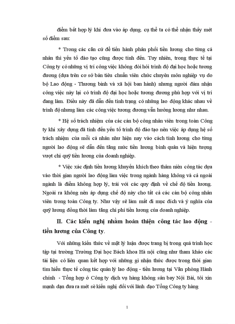 image for page Hoàn thiện công tác lao động tiền lương ở công ty Dịch vụ Hàng không sân bay Nội Bài