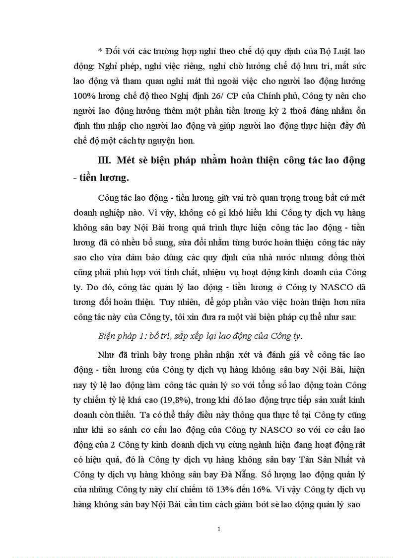 image for page Hoàn thiện công tác lao động tiền lương ở công ty Dịch vụ Hàng không sân bay Nội Bài