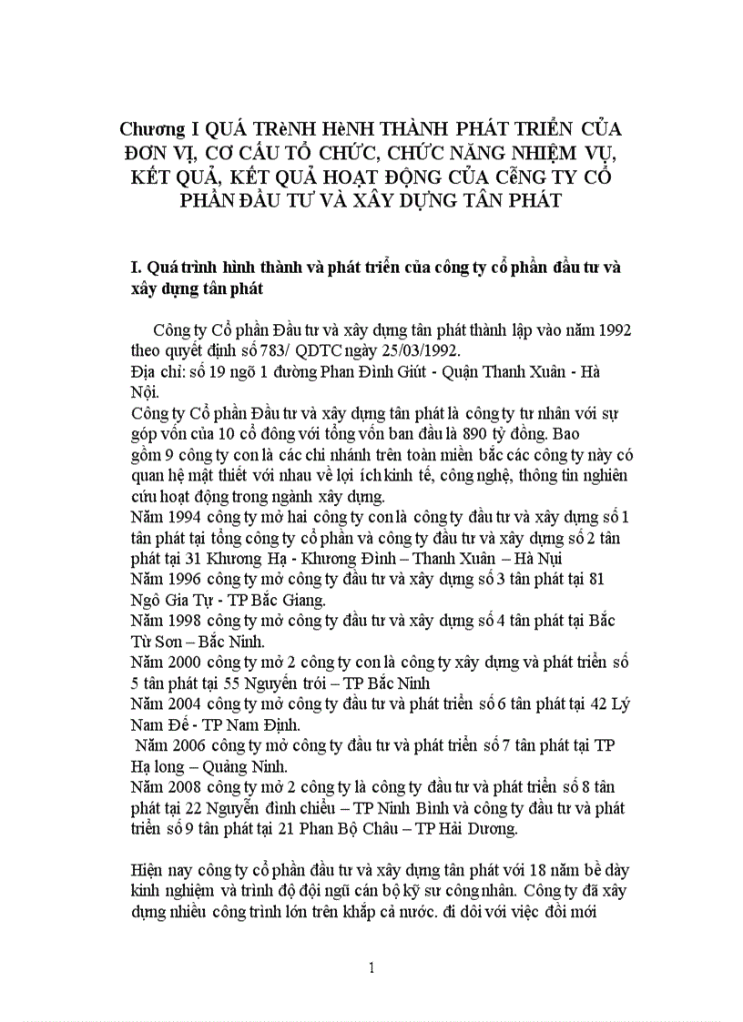 image for page tình hình hoạt và quản lý hoạt động đầu tư nói chung và công ty cổ phần tân phát nói riêng