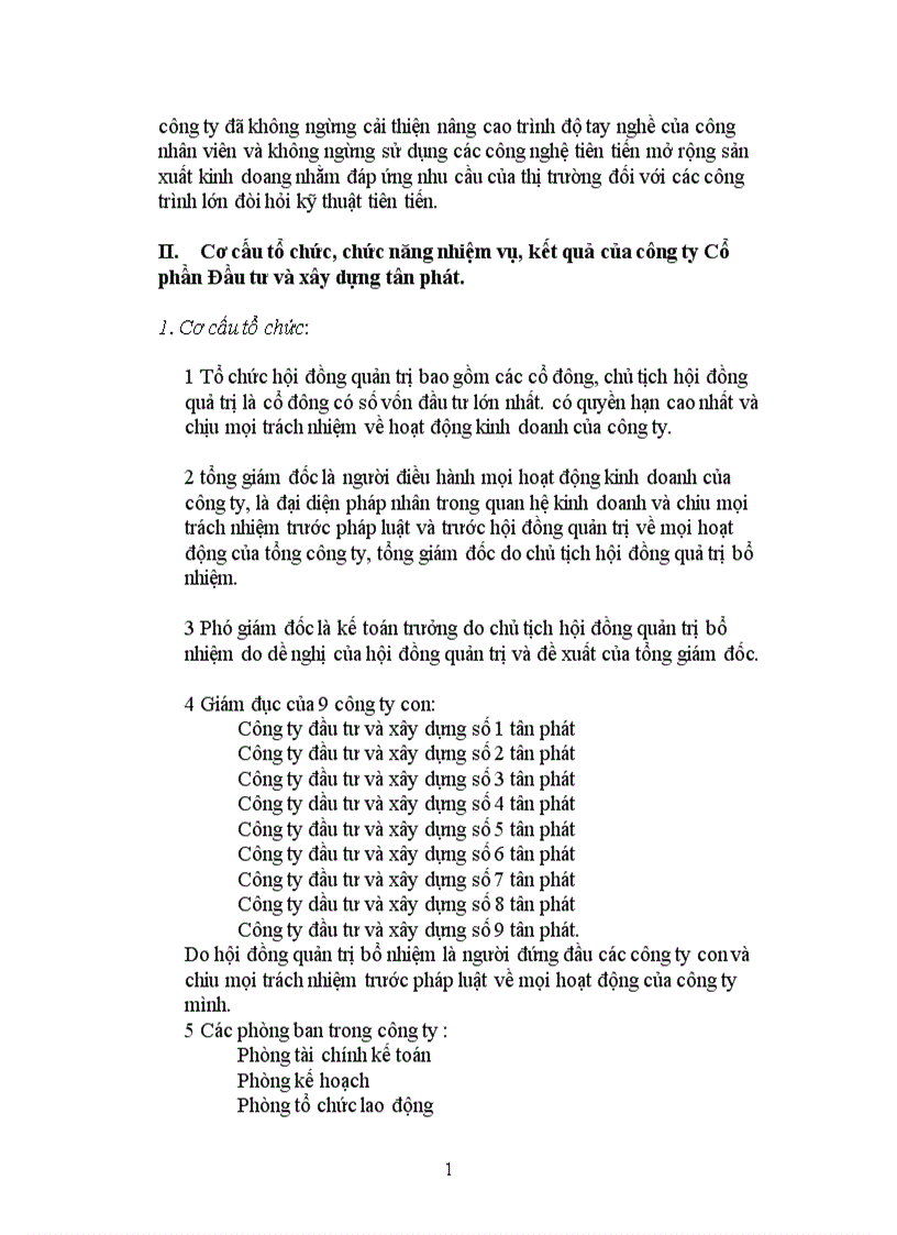 image for page tình hình hoạt và quản lý hoạt động đầu tư nói chung và công ty cổ phần tân phát nói riêng